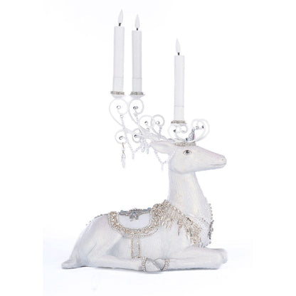 Crystal Christmas Sitting Deer Candle Holder by Katherine's Collection Quirks!