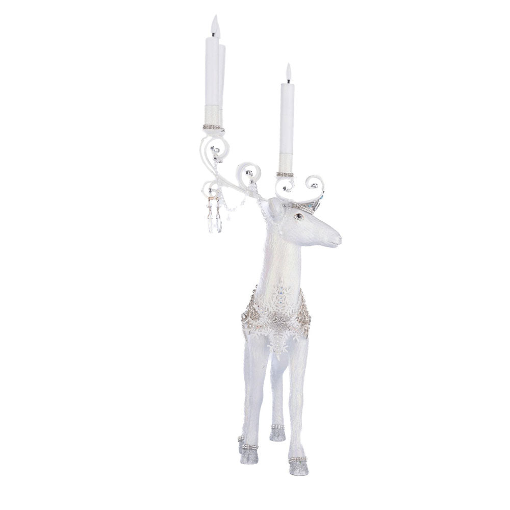 Crystal Christmas Standing Deer Candleholder by Katherine's Collection Quirks!