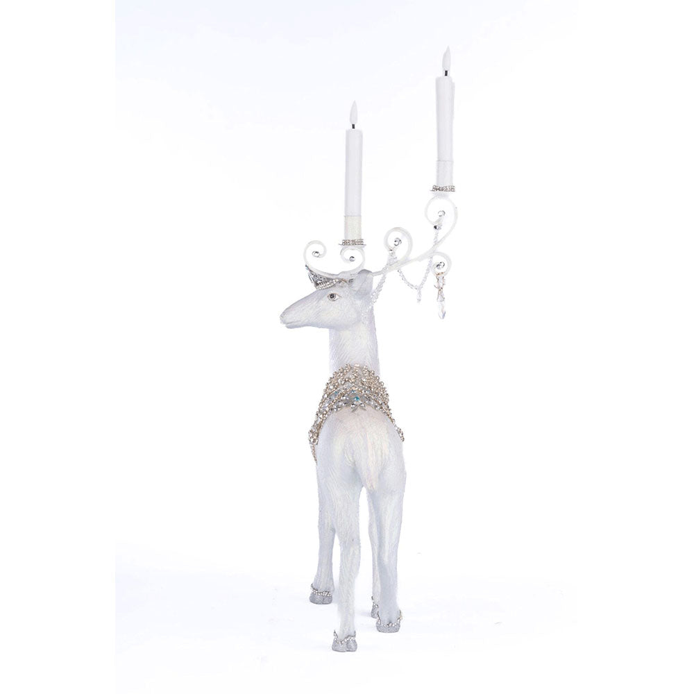 Crystal Christmas Standing Deer Candleholder by Katherine's Collection Quirks!