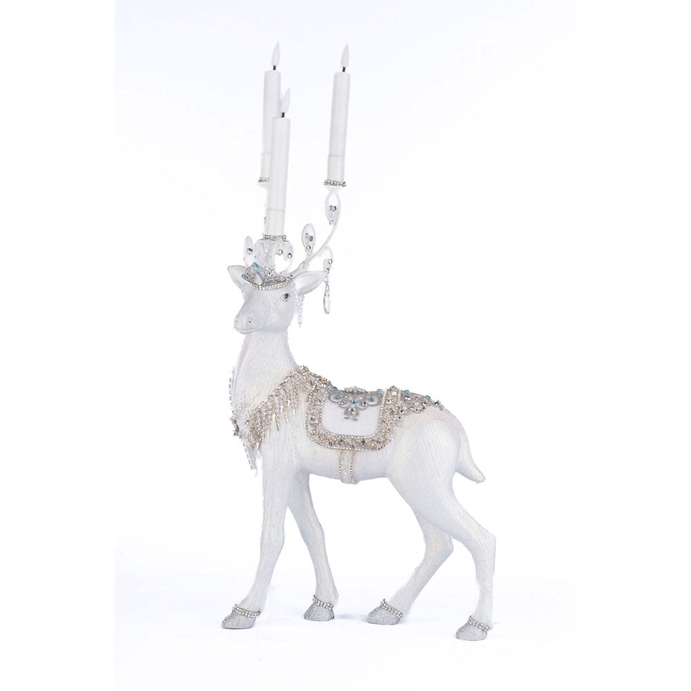 Crystal Christmas Standing Deer Candleholder by Katherine's Collection Quirks!