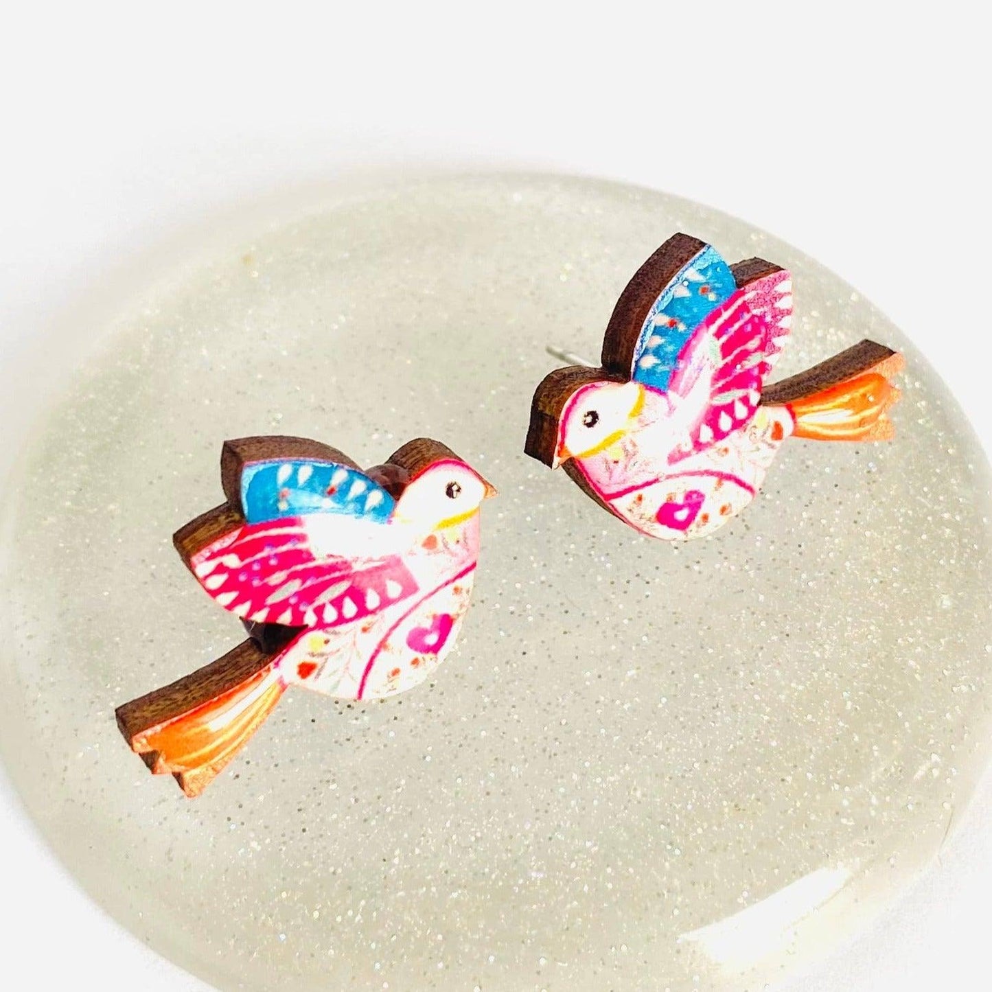 Cute Bird Stud Earrings by Rosie Rose Parker Quirks!