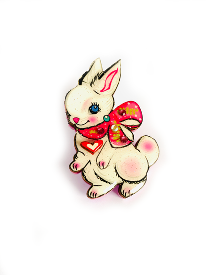 Layla the Bunny Brooch by Rosie Rose Parker