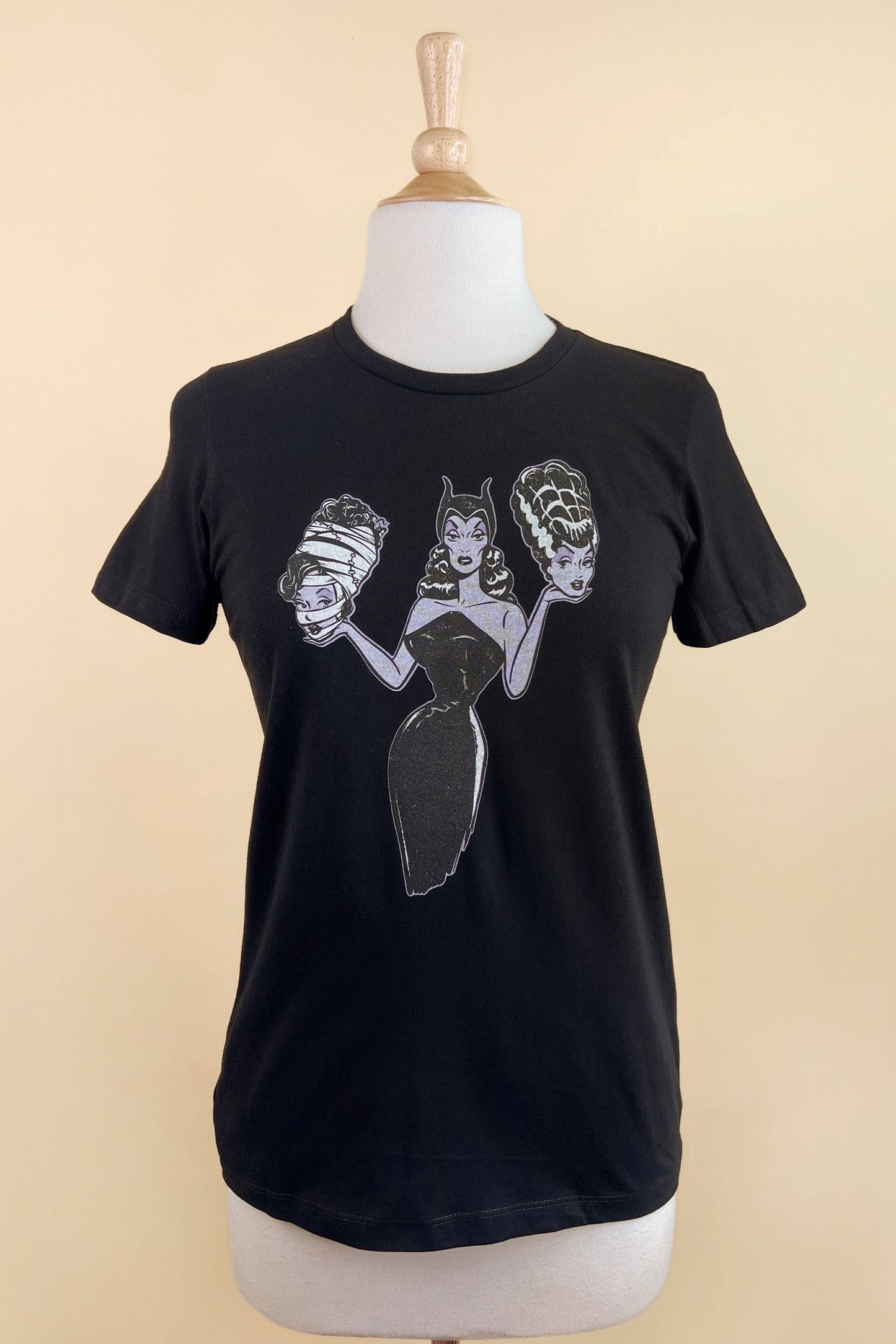 Mind Your Head Fitted Tee in Black - SMALL Quirks!