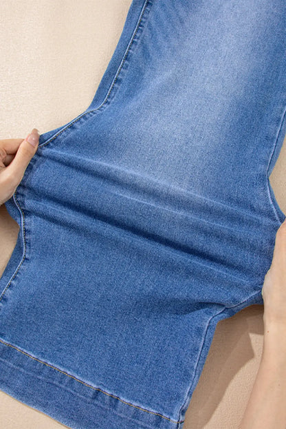 Breen Cropped High Rise Wide Leg Jeans Shewin