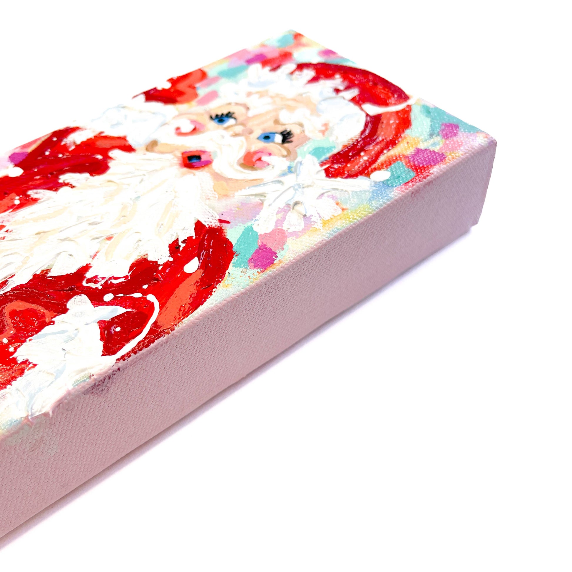 Red Velvet Vintage Santa Original Painting Quirks!