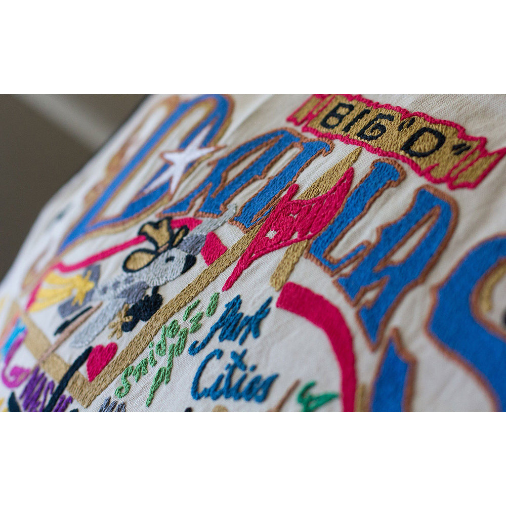 Dallas Hand-Embroidered Pillow Quirks!