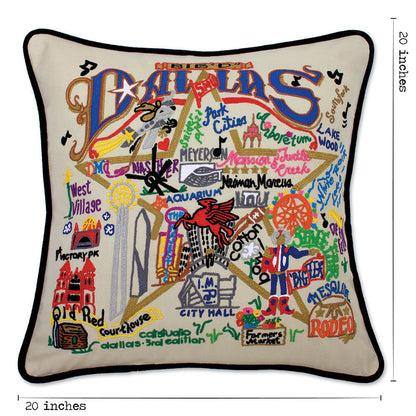 Dallas Hand-Embroidered Pillow Quirks!