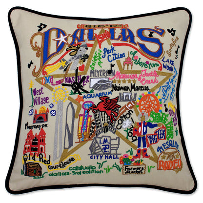 Dallas Hand-Embroidered Pillow Quirks!