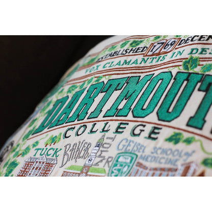 Dartmouth College Collegiate Embroidered Pillow by CatStudio Quirks!