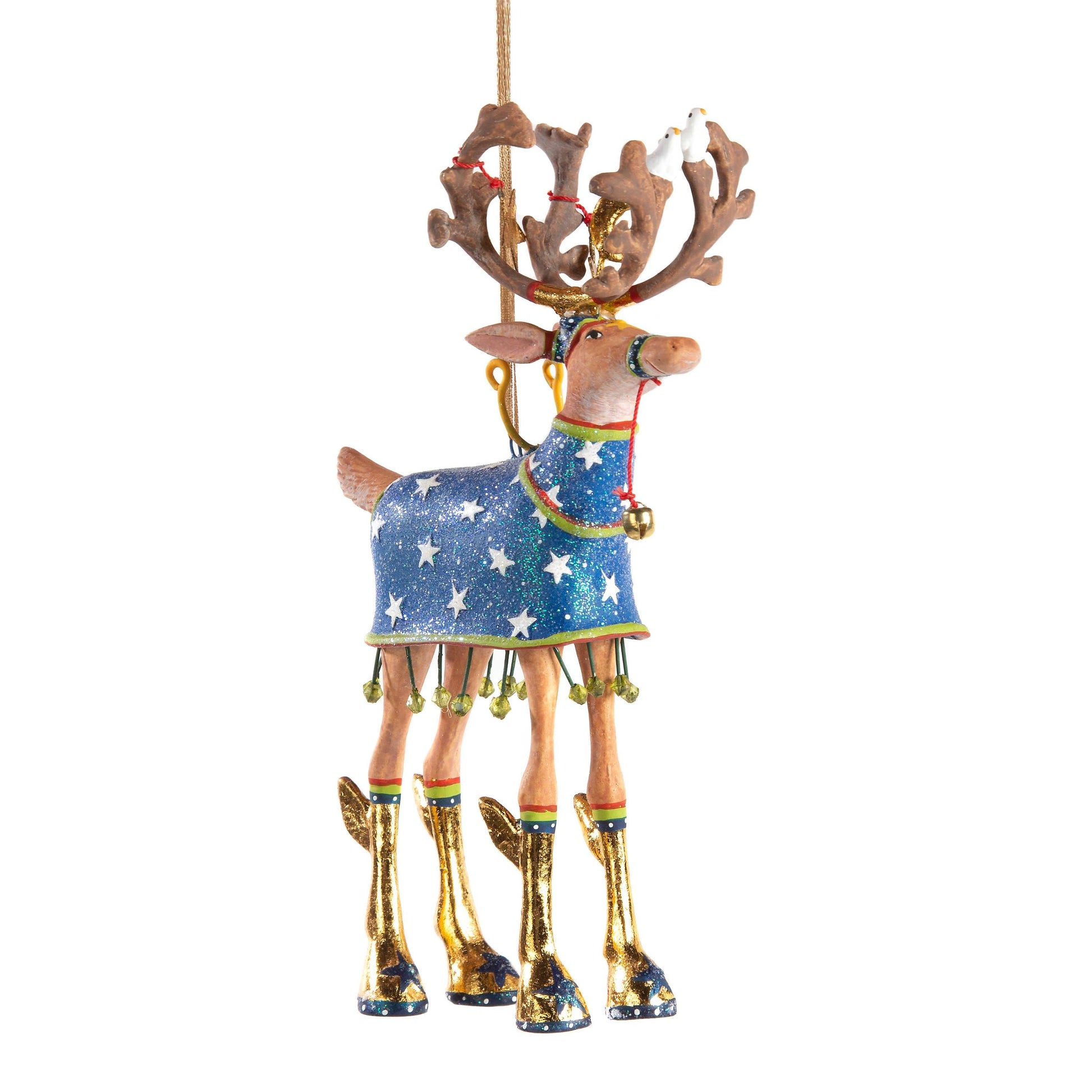 Dash Away Comet Reindeer Ornament by Patience Brewster Quirks!