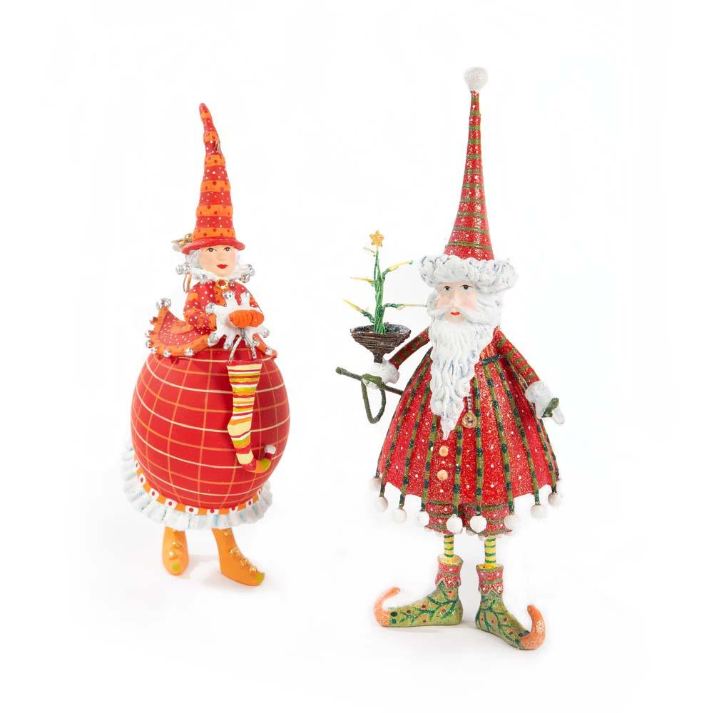 Dash Away Red Mrs. Santa Ornament by Patience Brewster Quirks!