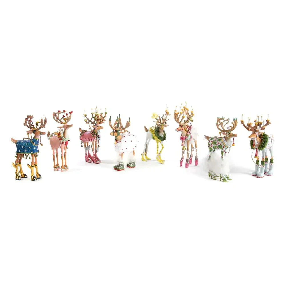 Dash Away Reindeer Ornament Set of 8 by Patience Brewster Quirks!