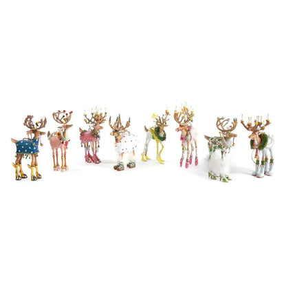 Dash Away Reindeer Ornament Set of 8 by Patience Brewster Quirks!