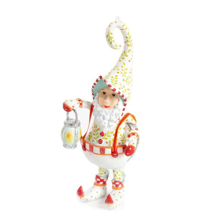 Dash Away Santa's Lantern Elf Ornament by Patience Brewster Quirks!