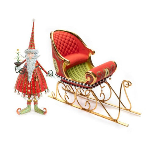 Dash Away Santa & Sleigh Figure Set by Patience Brewster Quirks!