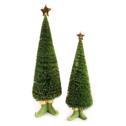 Dash Away Sisal Elf Tree Figures by Patience Brewster Quirks!