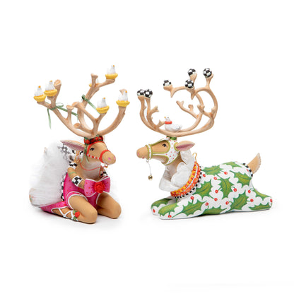 Dash Away Sitting Dancer Reindeer Figure by Patience Brewster Quirks!