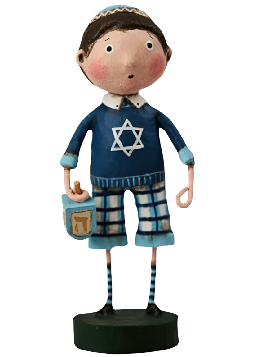 David's Dreidel Hanukkah Figurine by Lori Mitchell Quirks!