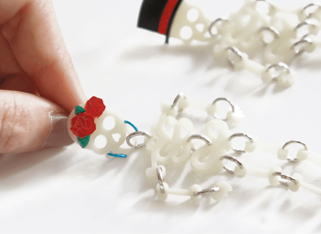 Day of the Dead Skeleton Earrings by Laliblue