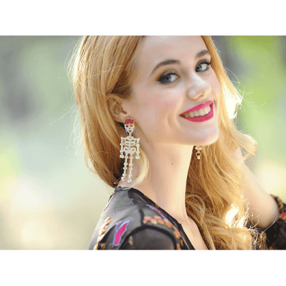 Day of the Dead Skeleton Earrings by Laliblue