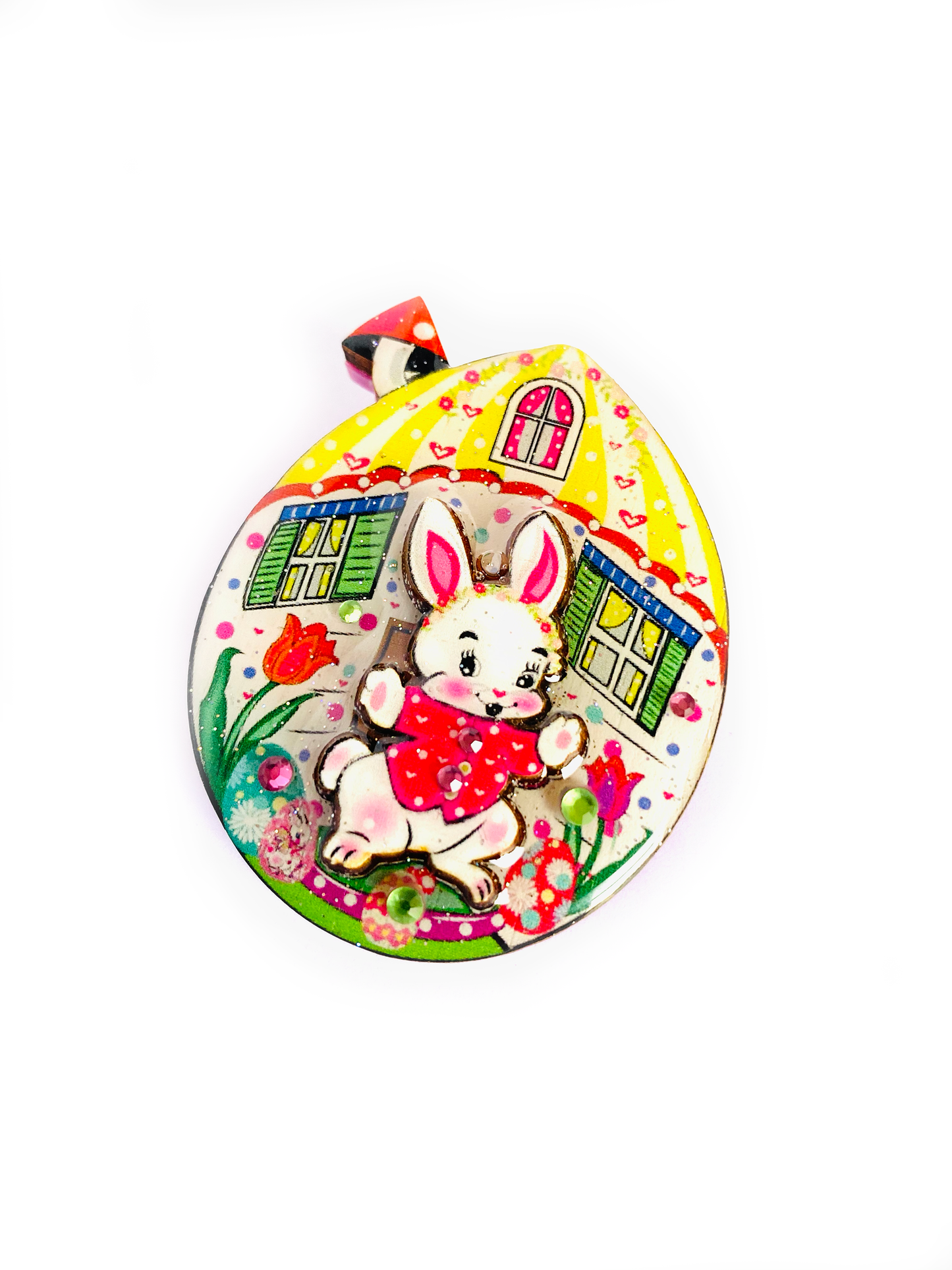 Bobby and his Egg House Brooch by Rosie Rose Parker Quirks!