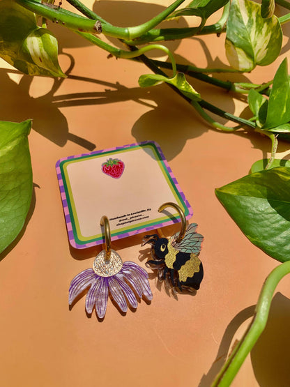 Bee and Flower Acrylic Earrings Quirks!