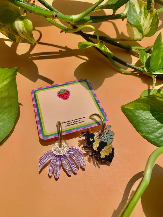 Bee and Flower Acrylic Earrings Quirks!