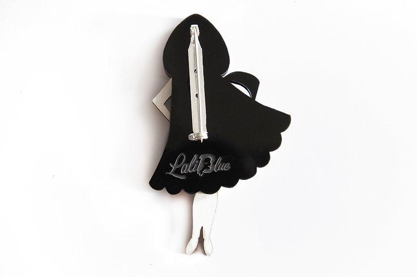 Death Girl Brooch by Laliblue