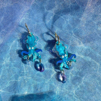 Deep Sea Squid Acrylic Earrings Quirks!