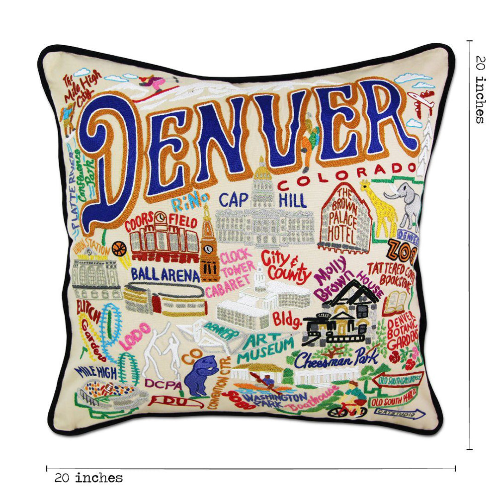 Denver Hand-Embroidered Pillow Quirks!