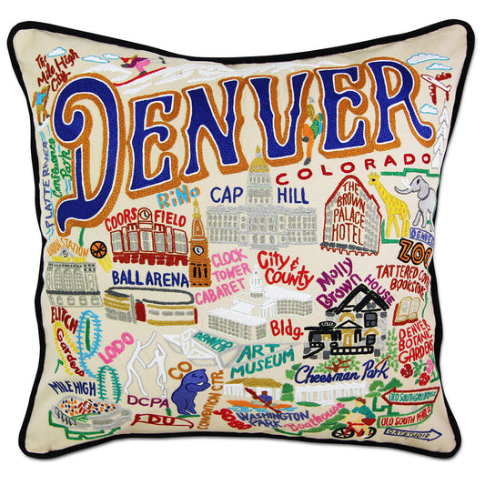 Denver Hand-Embroidered Pillow Quirks!