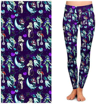 Vintage Witches Dark Leggings by Miss Fluff x Lipstick & Chrome TC2 Quirks!