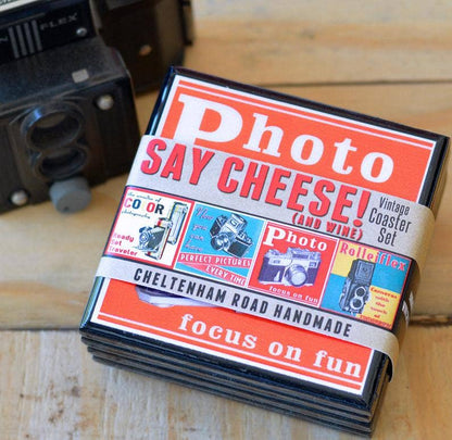 Say Cheese!: Classic Camera Drink Coaster Set Quirks!
