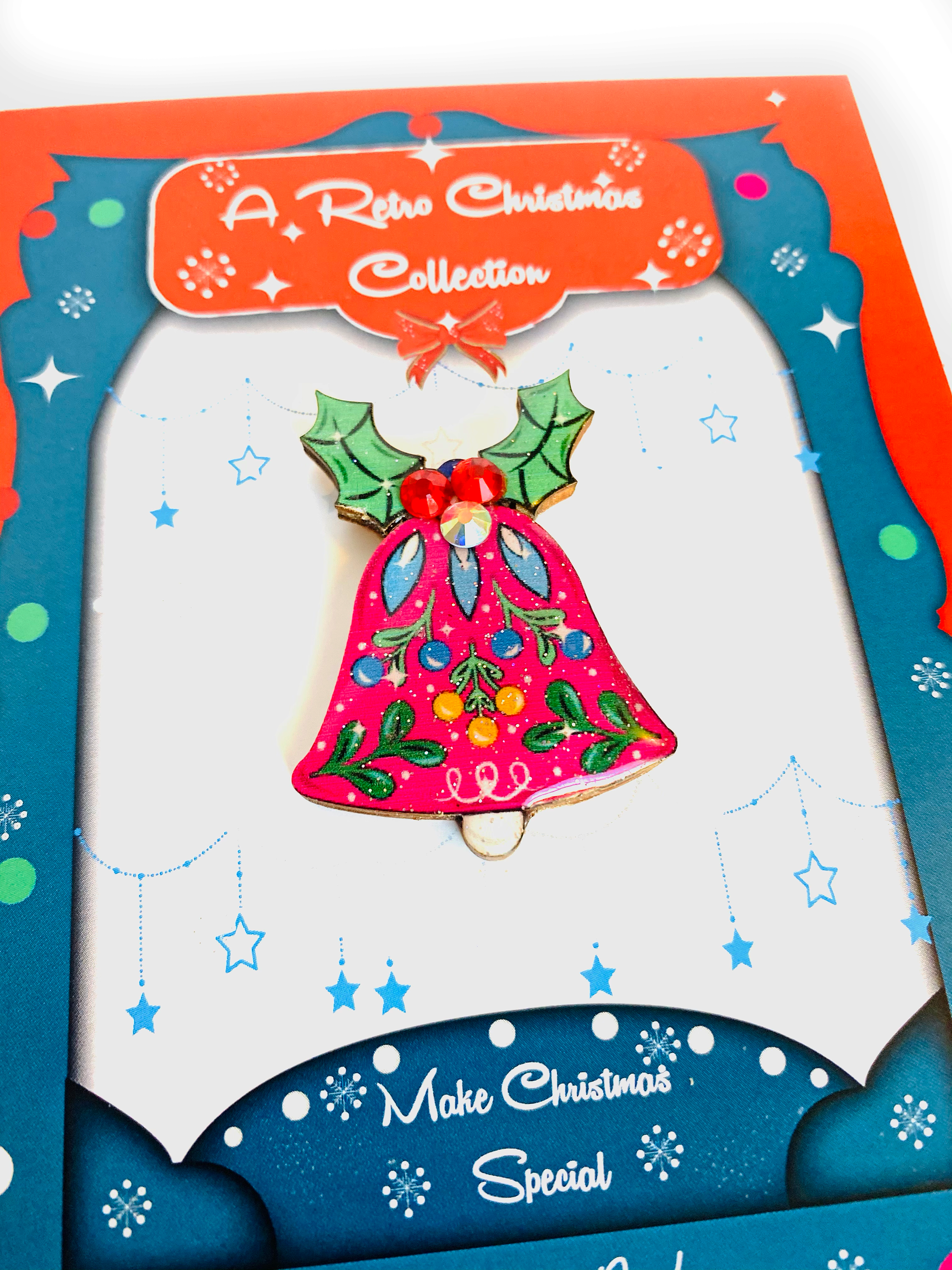 Christmas Bell Brooch by Rosie Rose Parker Quirks!