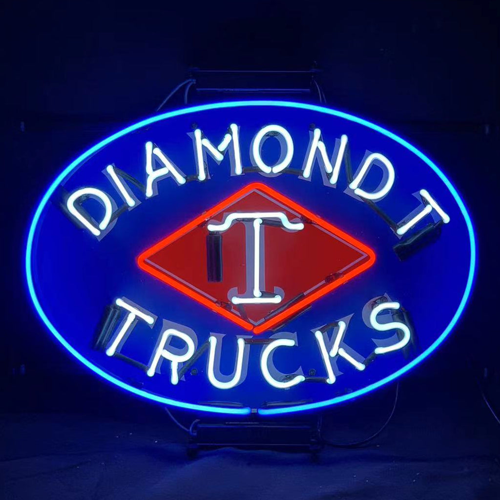 Diamond T Trucks Car Neon Signs Light Neon Signs Land