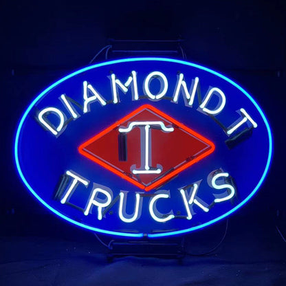 Diamond T Trucks Car Neon Signs Light Neon Signs Land
