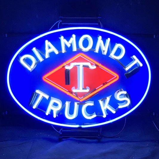 Diamond T Trucks Car Neon Signs Light Neon Signs Land