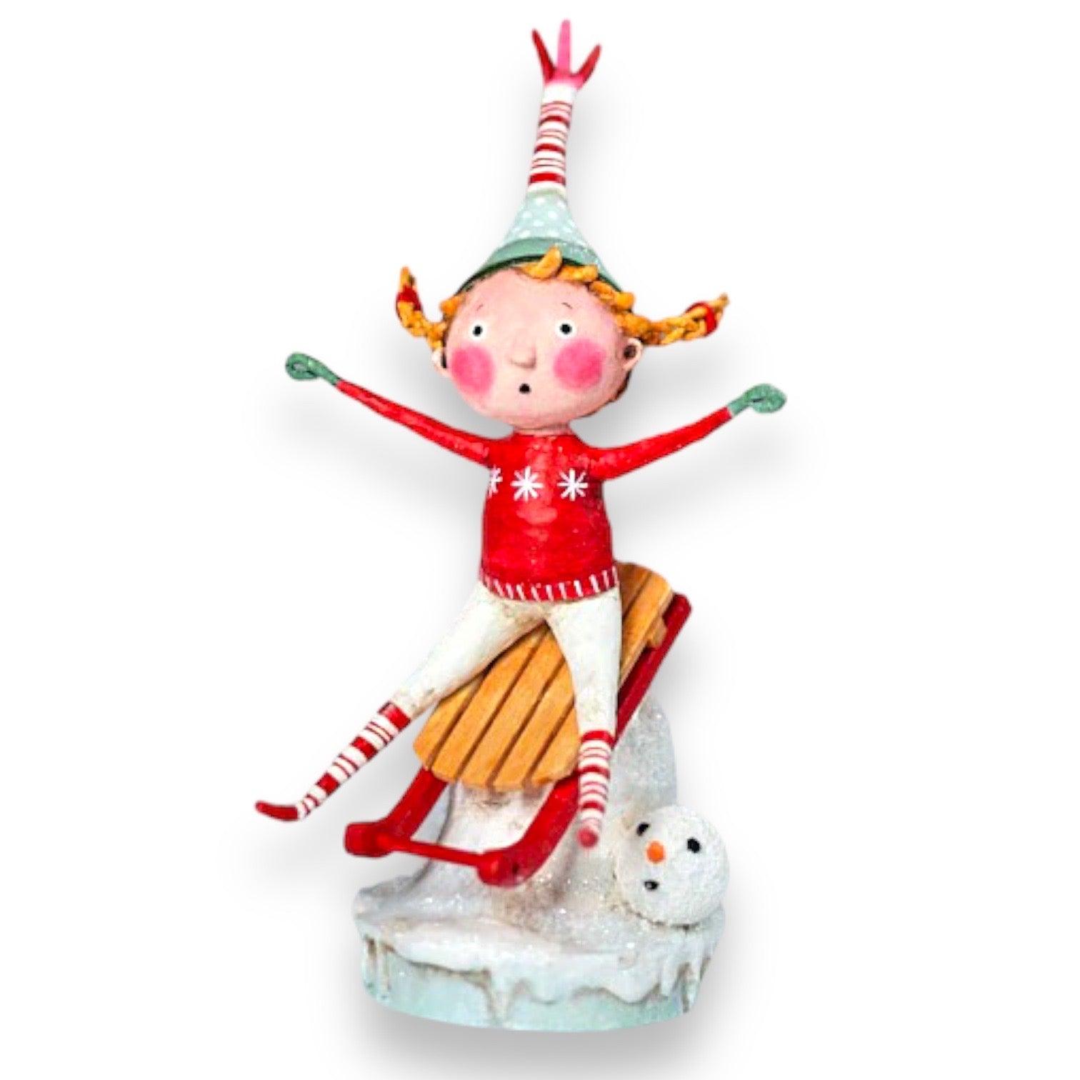 Downhill Dawn Christmas Figurine by Lori Mitchell Quirks!