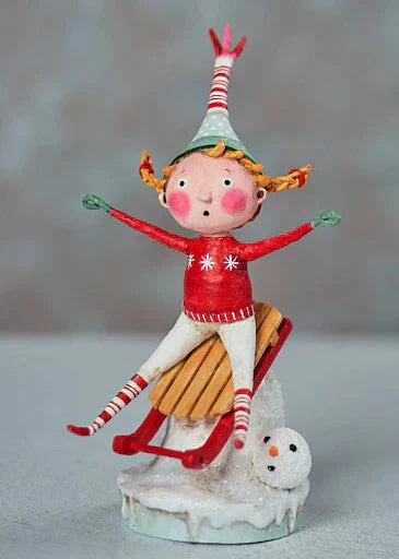 Downhill Dawn Christmas Figurine by Lori Mitchell Quirks!