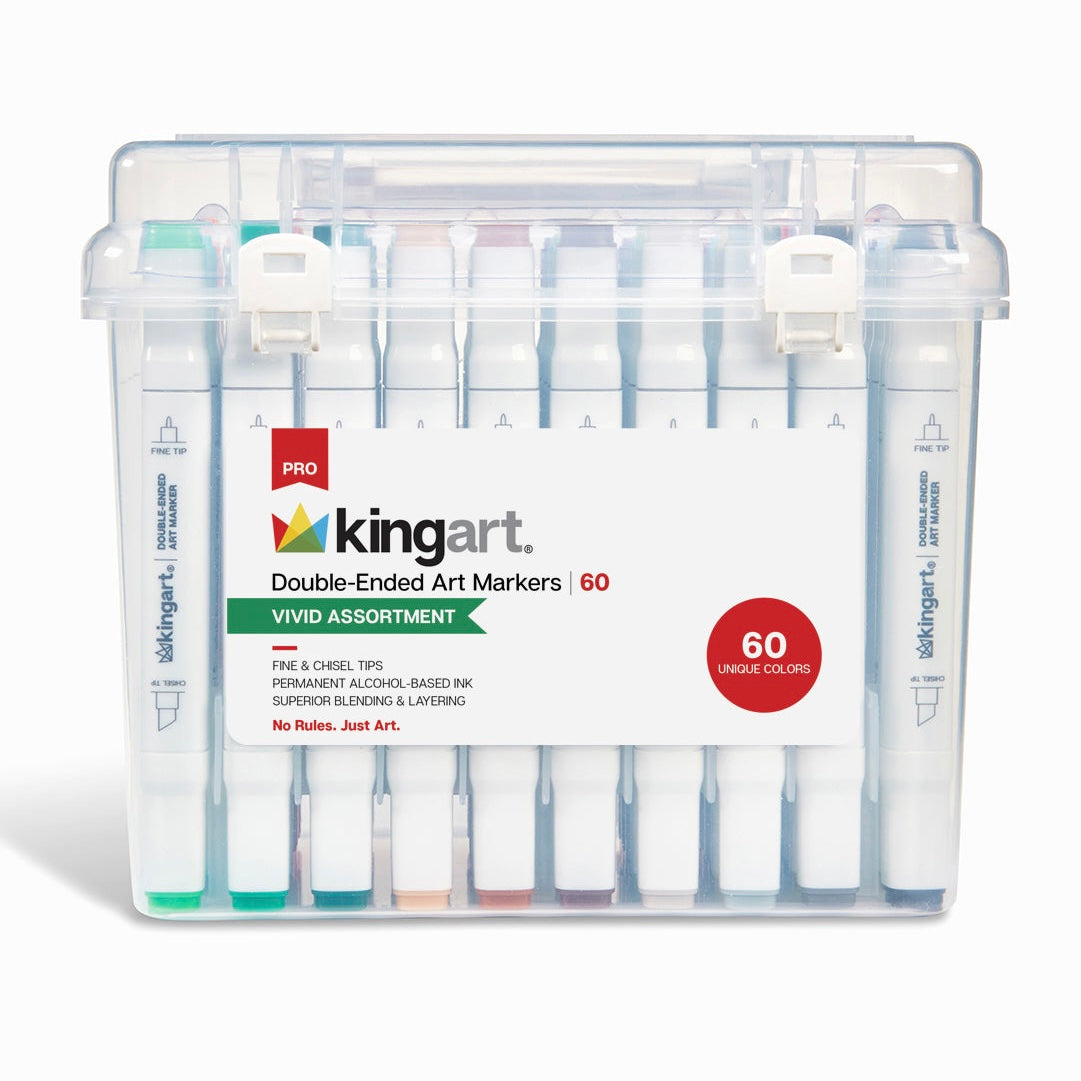 Double-Ended Alcohol Markers - 60 Colors