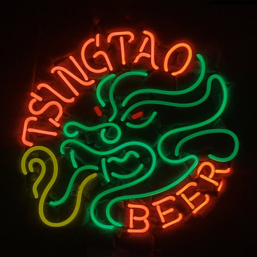 Tsingtao Beer with Dragon Neon Signs Light Neon Signs Land