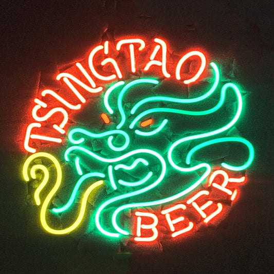 Tsingtao Beer with Dragon Neon Signs Light Neon Signs Land