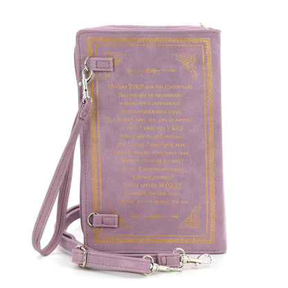 Alice in Wonderland Book Handbag - LAVENDER
