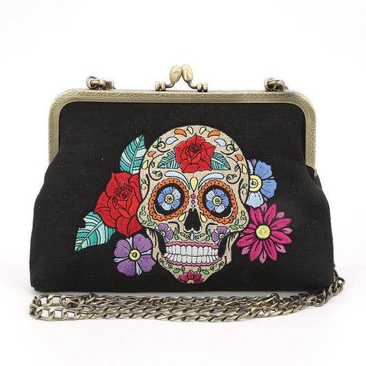 Floral Sugar Skull Kisslock Bag Quirks!