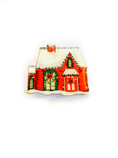 Christmas House Brooch by Rosie Rose Parker Quirks!