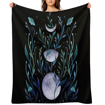 Phase & Grow - Teal Throw Blanket