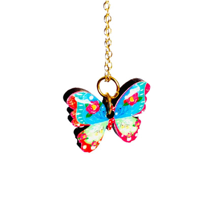 Butterfly Necklace on Gold Chain by Rosie Rose Parker Quirks!