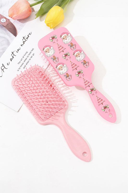 Pink Christmas Cute Hair Cushion Comb Shewin