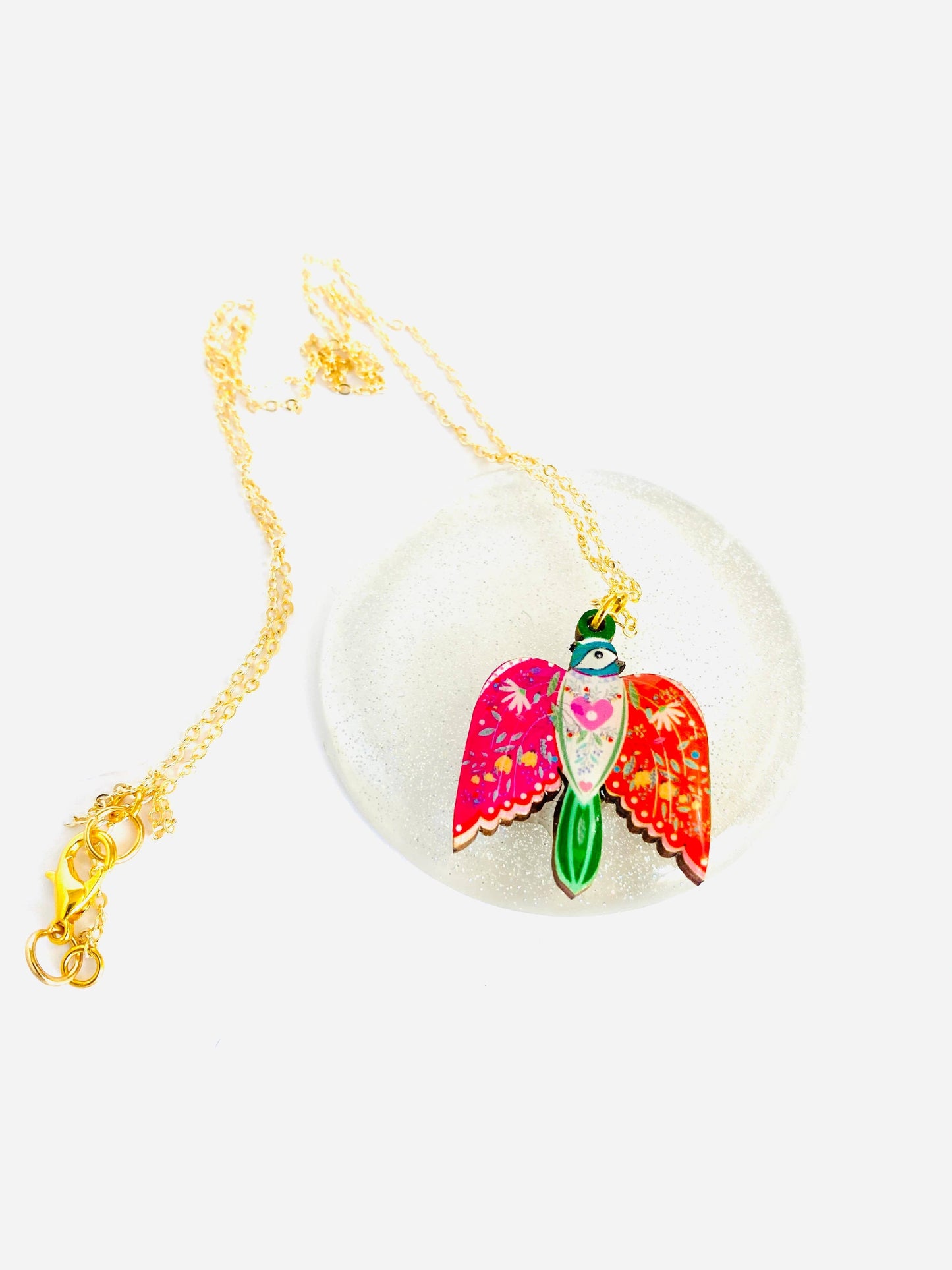 Pretty Bird in Flight Necklace by Rosie Rose Parker Quirks!