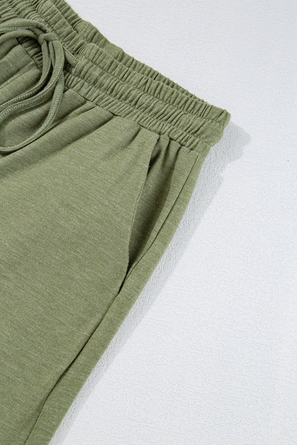 Dune Solid Color Ruffle Hem Wide Leg Pants Shewin